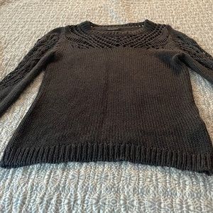 Beautiful gray sweater  . Open weave at the top. Excellent condition.